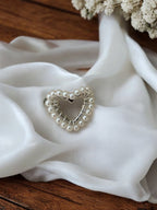 Bague acier inoxydable cœur avec perles Rklisa