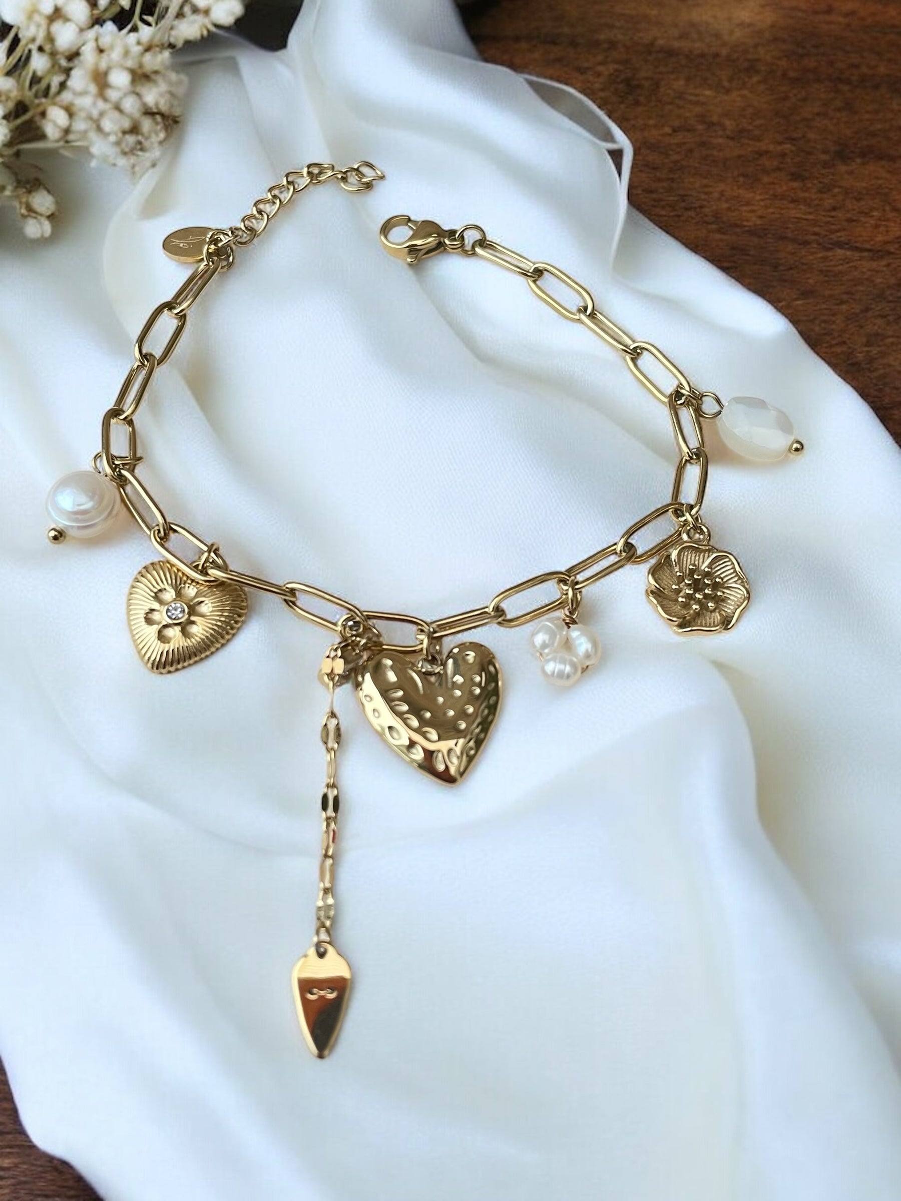 Bracelet ovale avec breloques Rklisa
