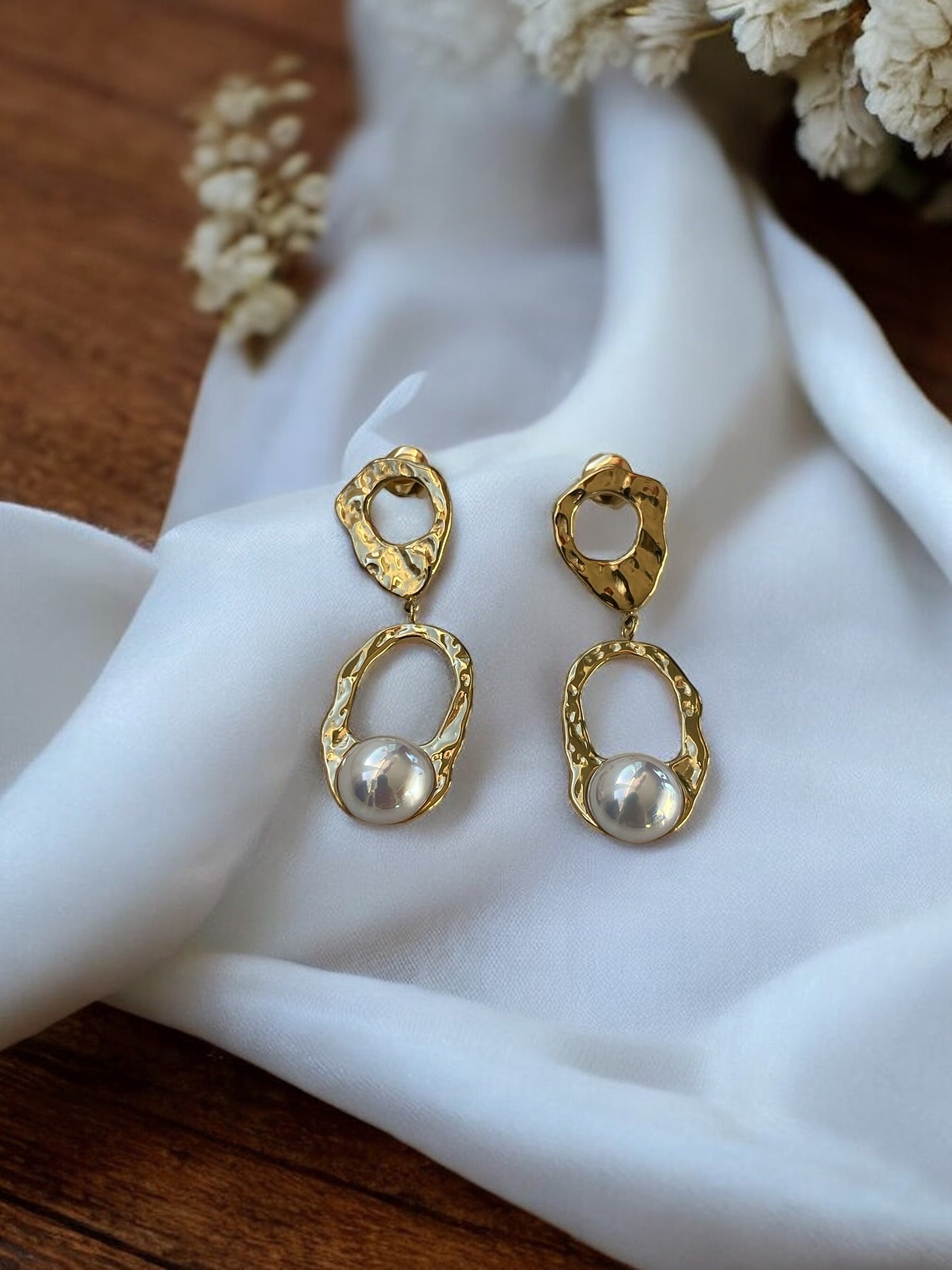 Boucles d'oreilles pendantes en acier inoxydable Rklisa