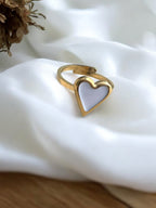 Bague coeur en acier inoxydable Rklisa