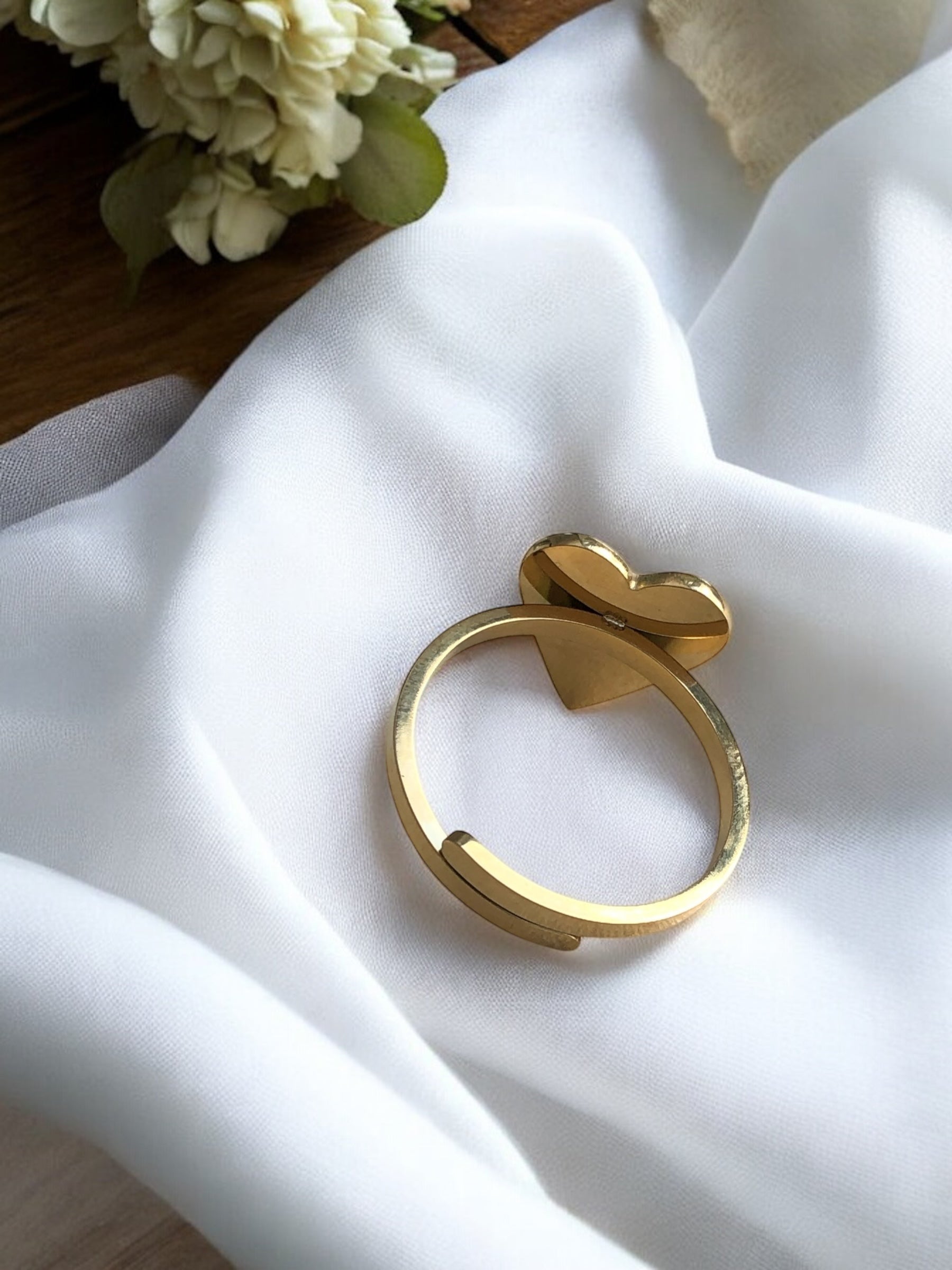Bague coeur en acier inoxydable Rklisa