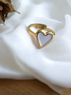 Bague coeur en acier inoxydable Rklisa