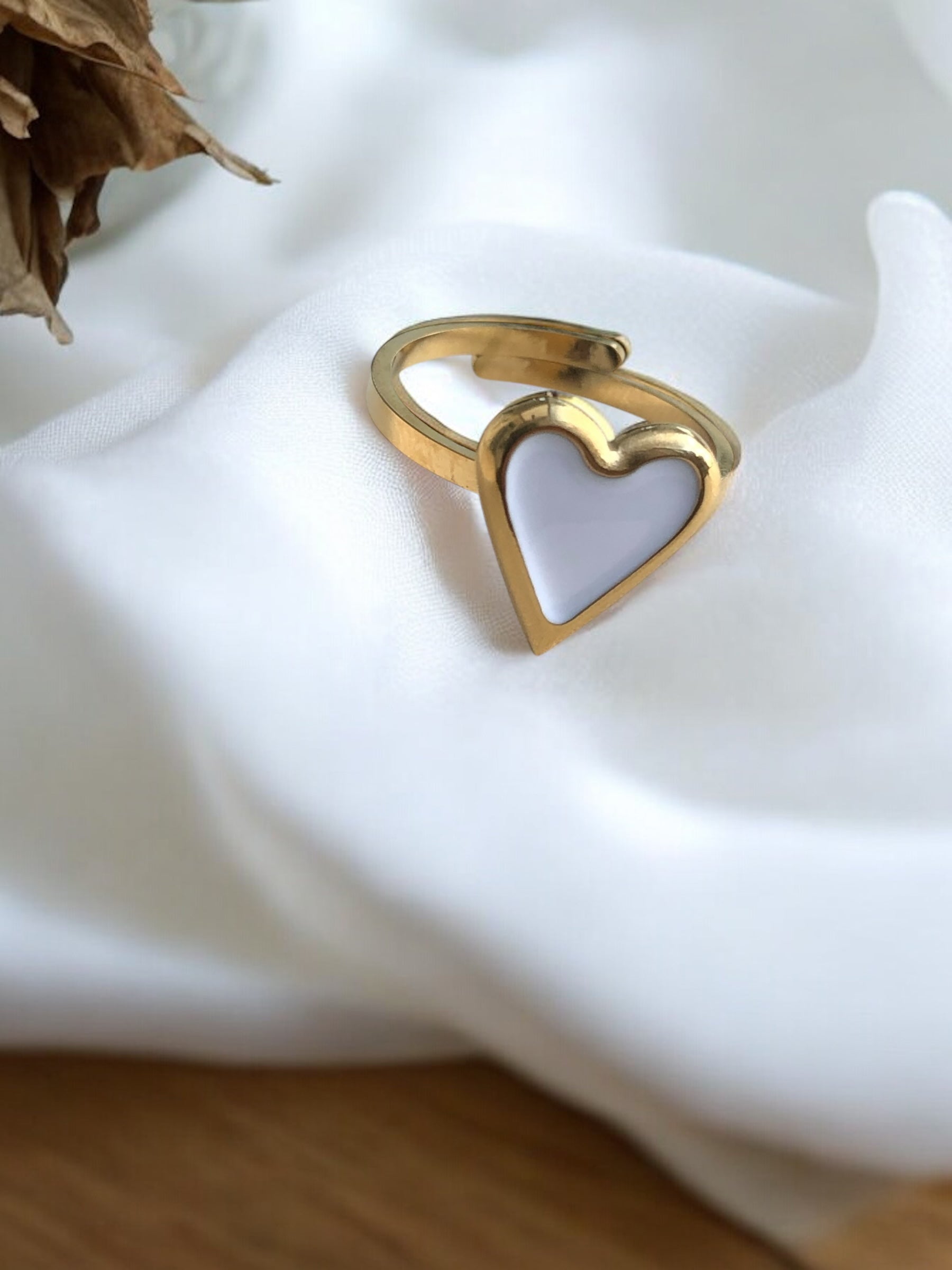 Bague coeur en acier inoxydable Rklisa