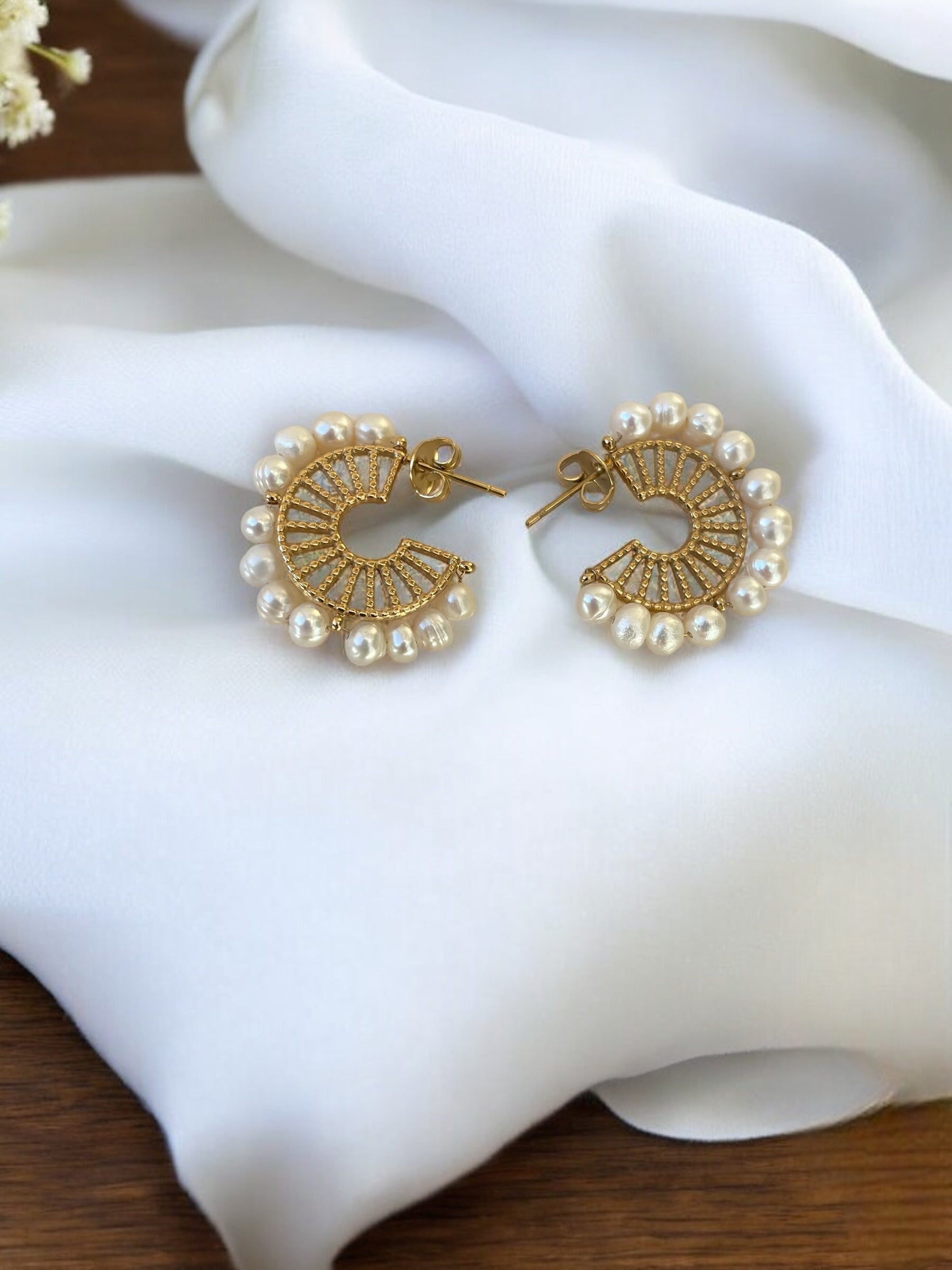 Boucles d'oreilles perles d'eau douce Rklisa