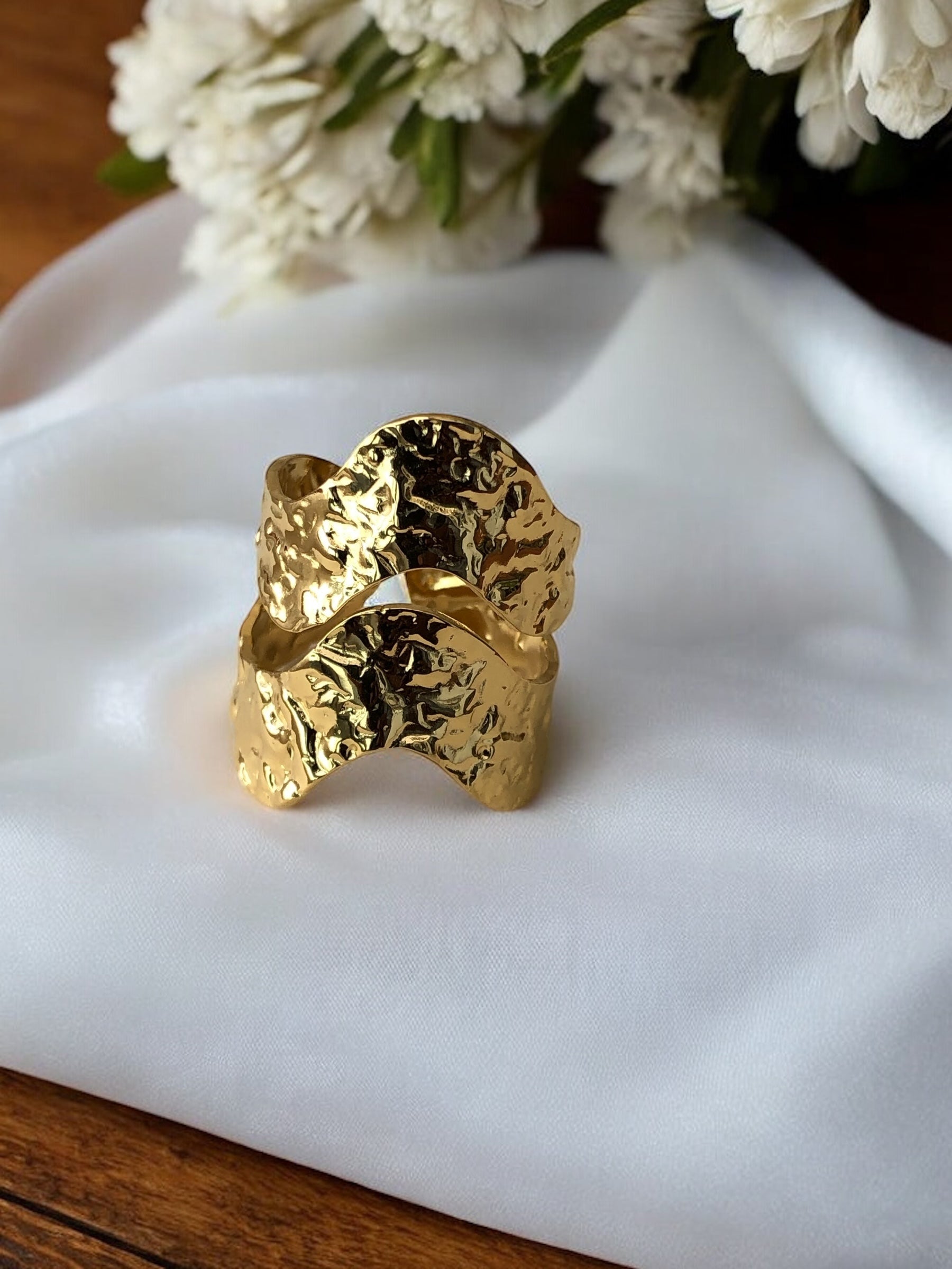 Bague large en acier inoxydable Rklisa