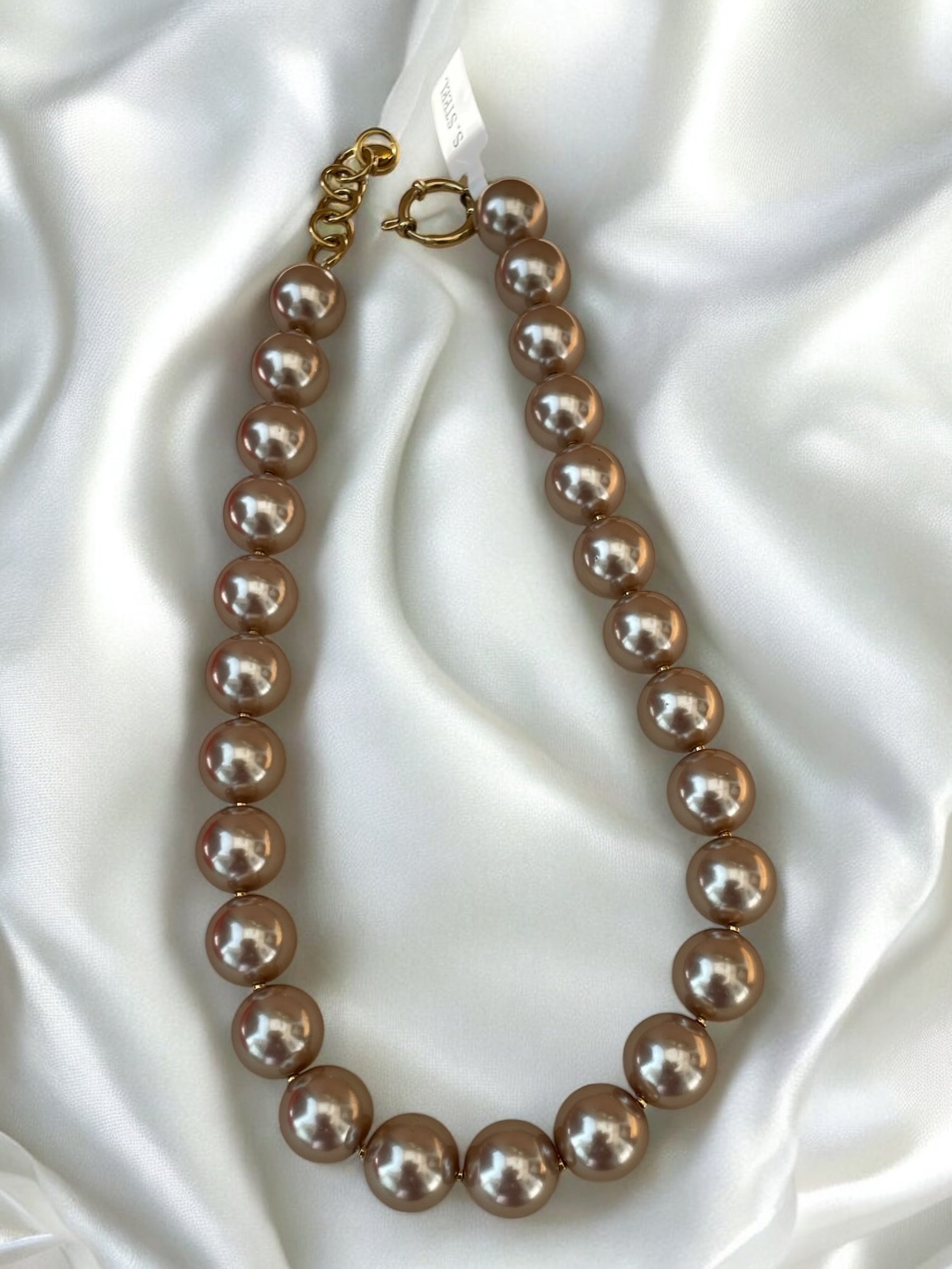 Collier grosse perles Rklisa