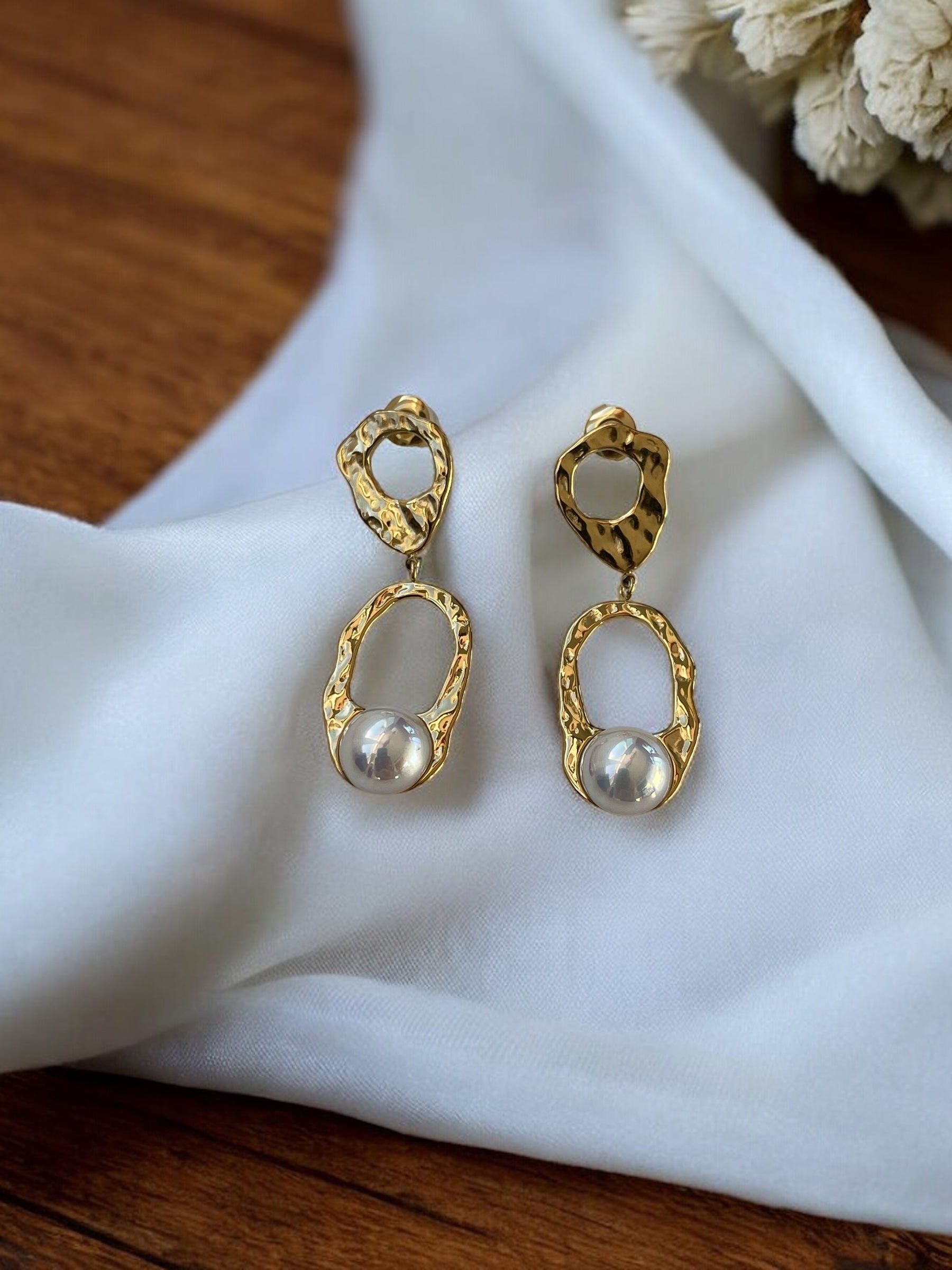 Boucles d'oreilles pendantes en acier inoxydable Rklisa