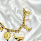 Collier chaîne et Charms baroque Rklisa
