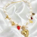 Collier Charms perles baroque Rklisa