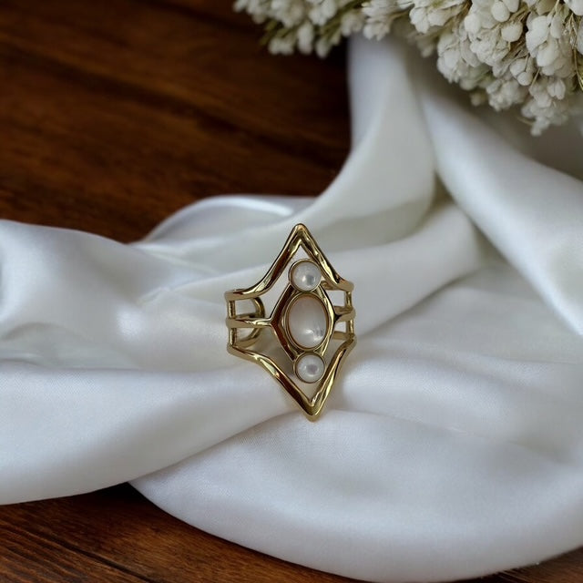 Bague triple pierre Rklisa