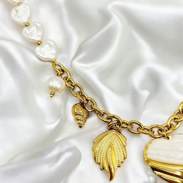 Collier chaîne et Charms baroque Rklisa