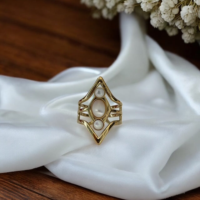 Bague triple pierre Rklisa
