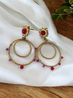 Boucles d'oreilles cercle soleil Rklisa