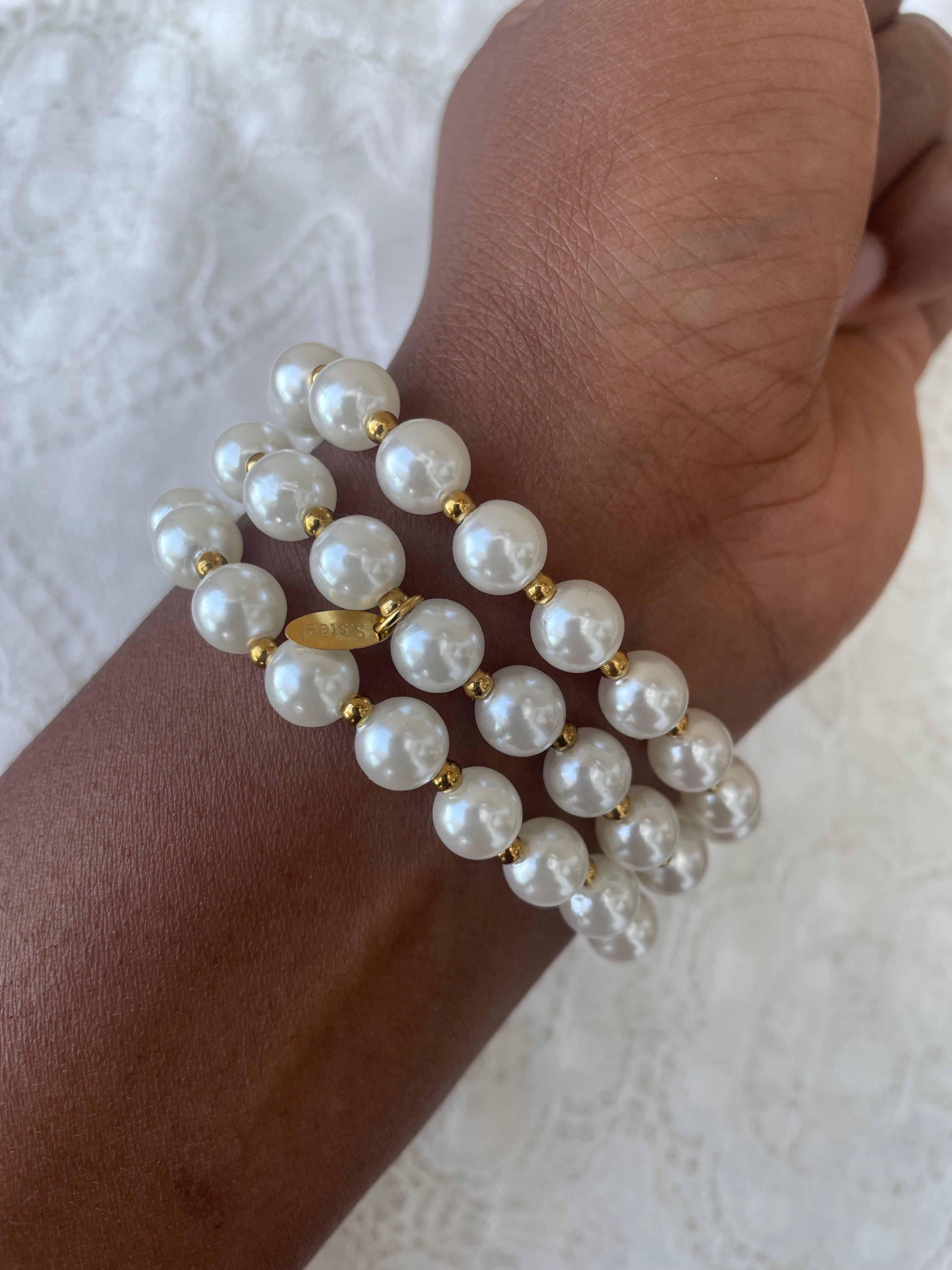 Lot de 3 bracelets perles Cerises Rklisa