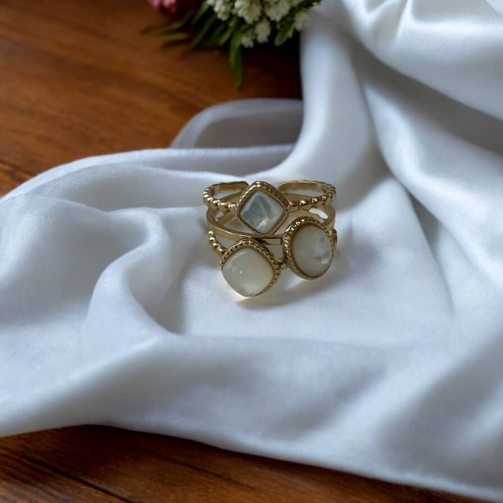Bague en acier inoxydable multi-lignes Rklisa