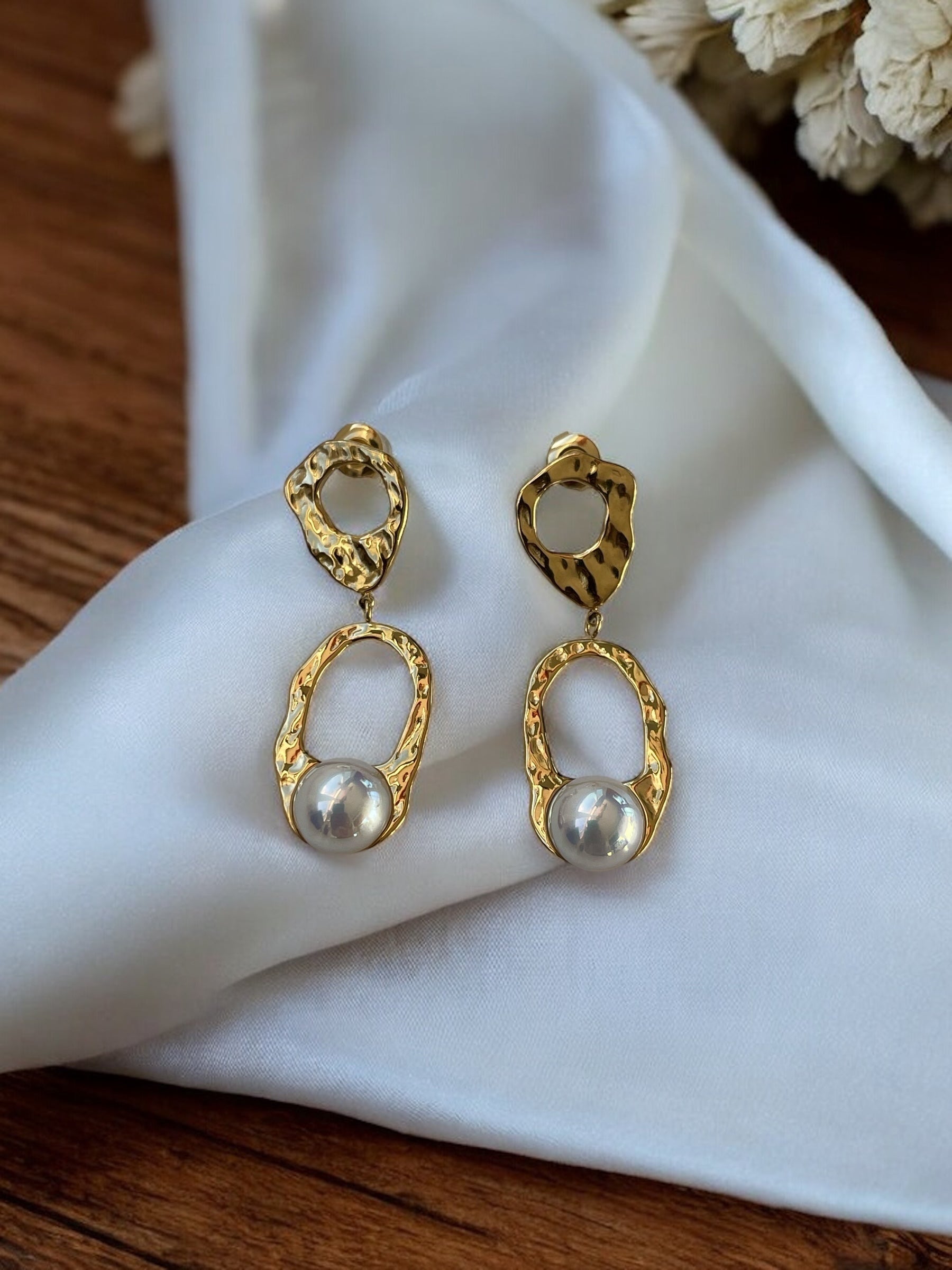 Boucles d'oreilles pendantes en acier inoxydable Rklisa
