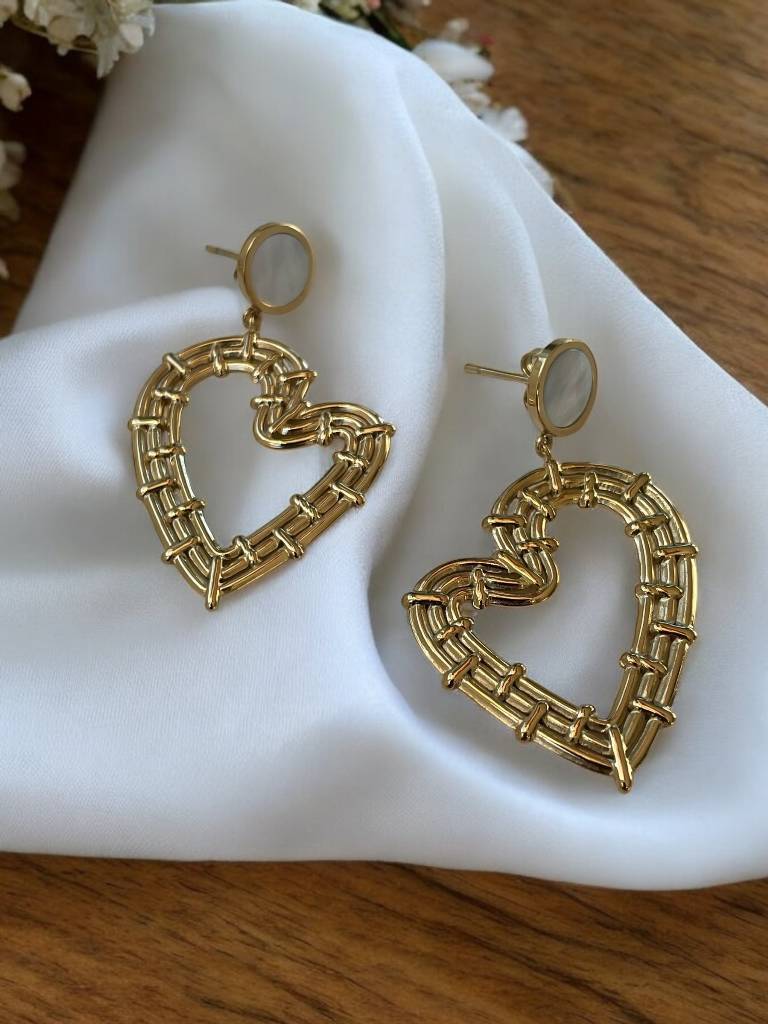 Boucles d'oreilles coeur Maboutique