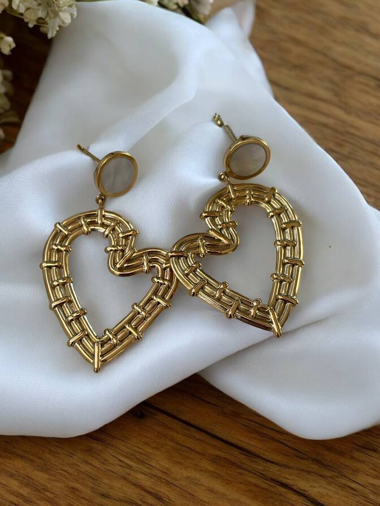 Boucles d'oreilles coeur Maboutique