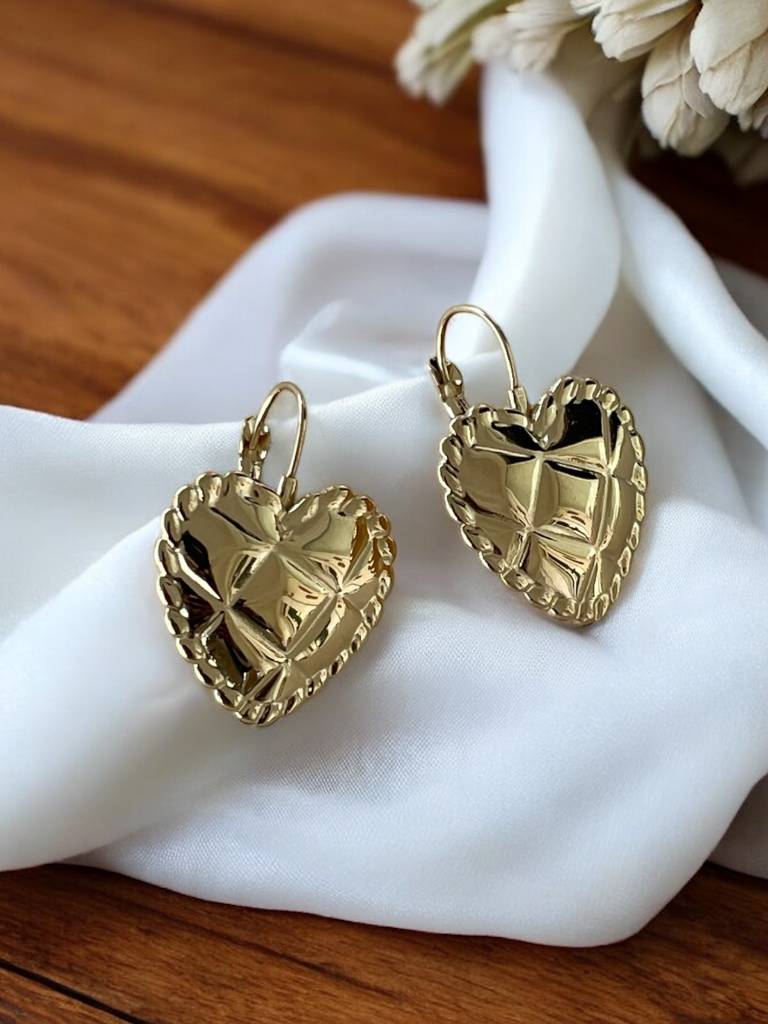 Boucles d'oreilles coeur dormeuse (Copie) Maboutique