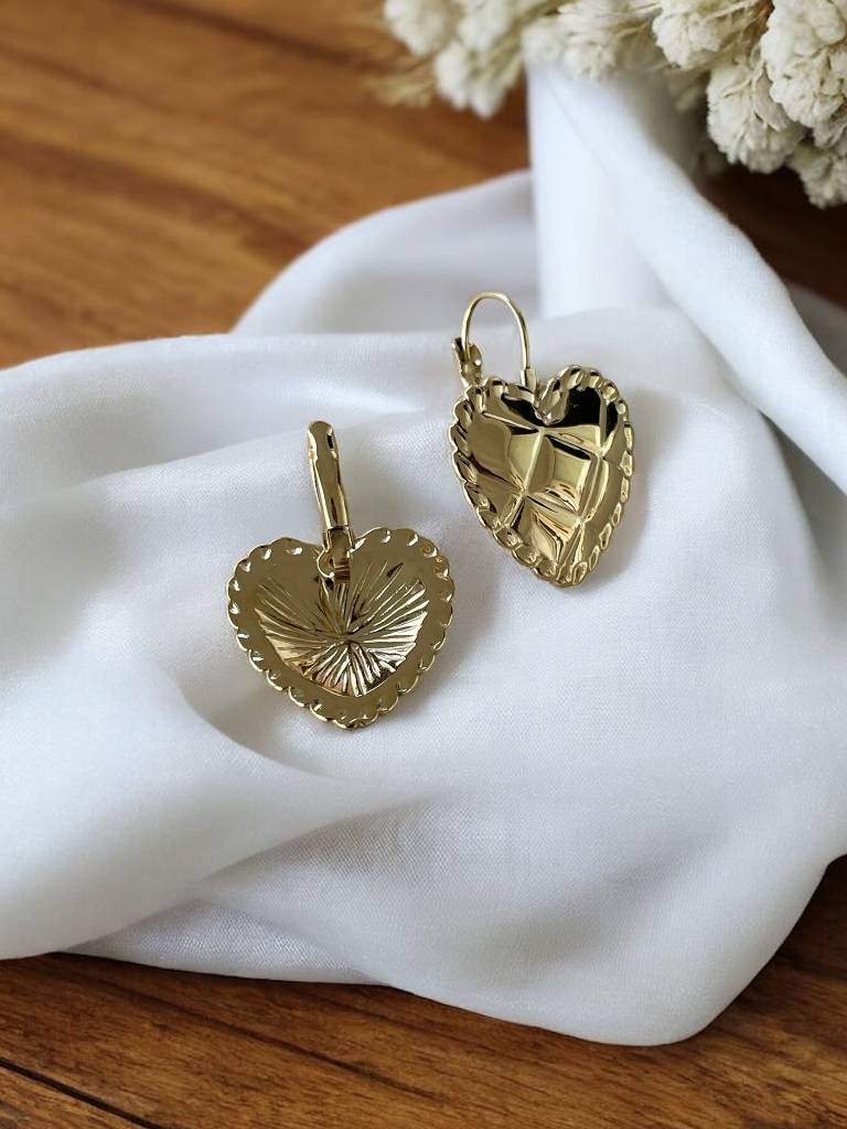 Boucles d'oreilles coeur dormeuse (Copie) Maboutique
