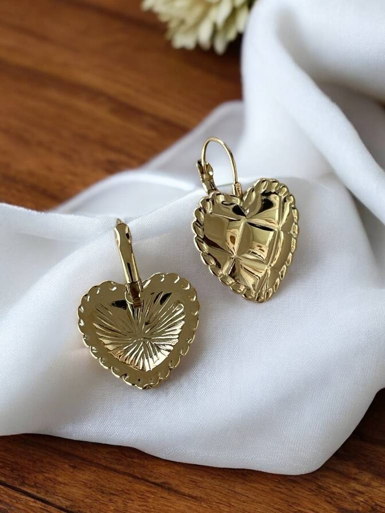 Boucles d'oreilles coeur dormeuse (Copie) Maboutique