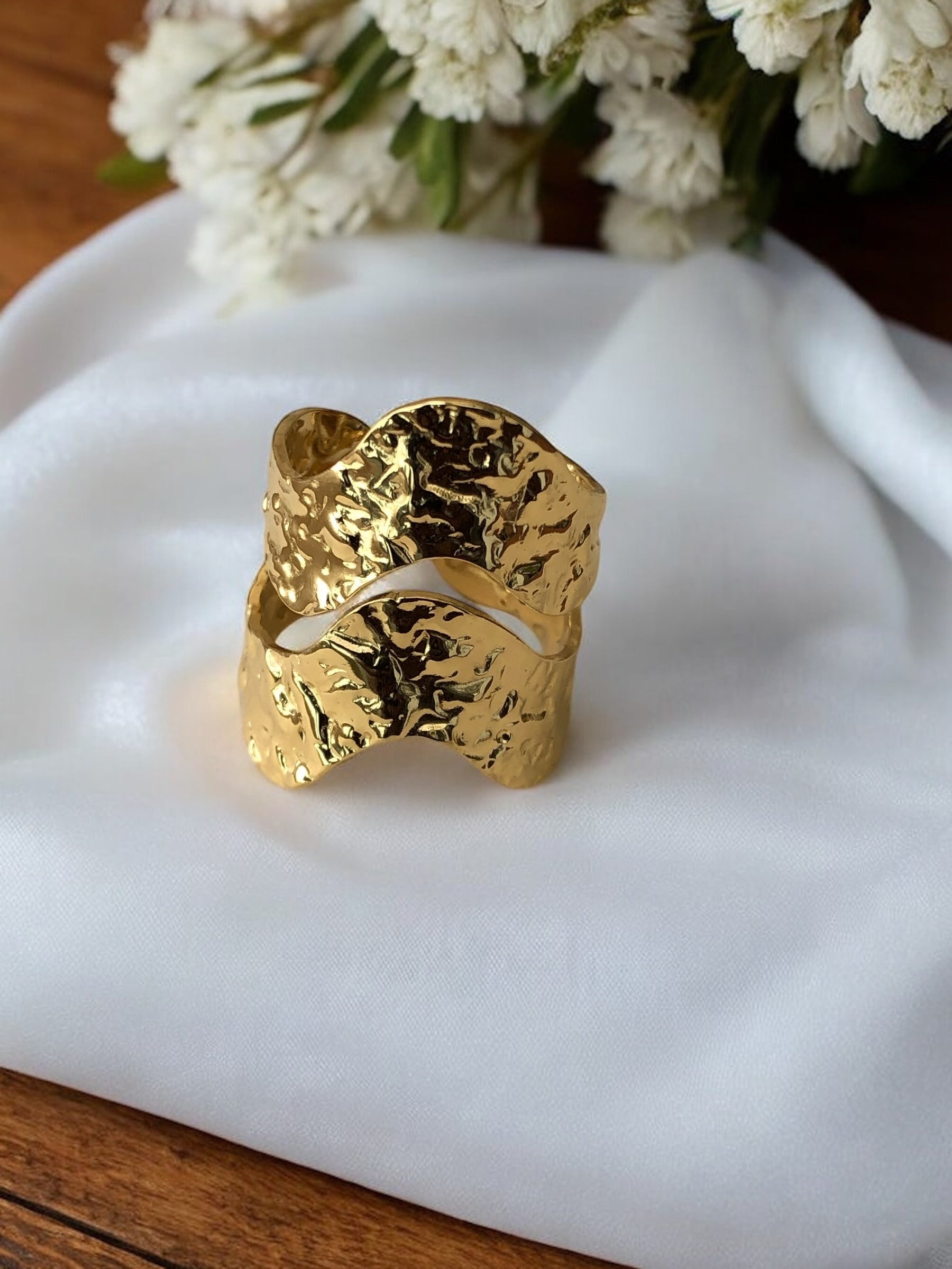 Bague large en acier inoxydable Rklisa