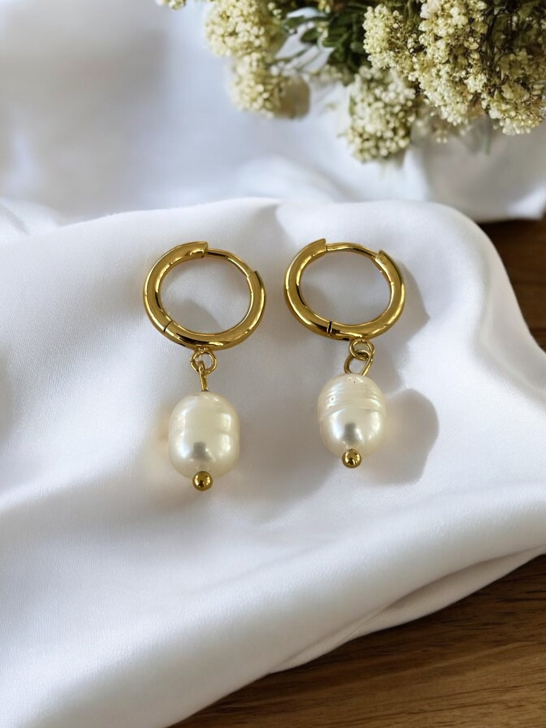Mini créoles avec perle Rklisa