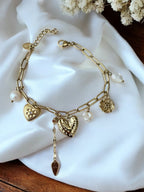 Bracelet ovale avec breloques Rklisa