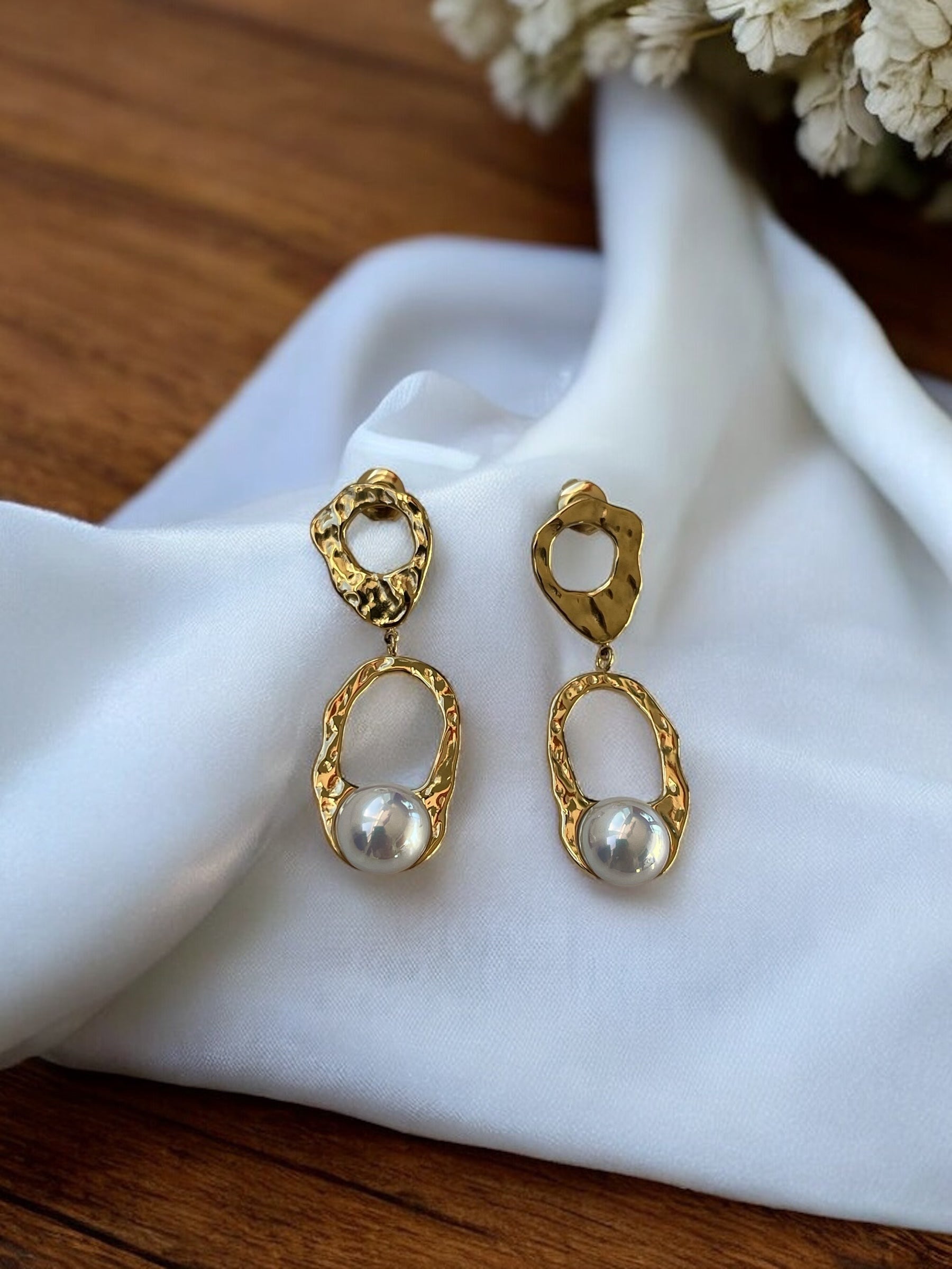 Boucles d'oreilles pendantes en acier inoxydable Rklisa