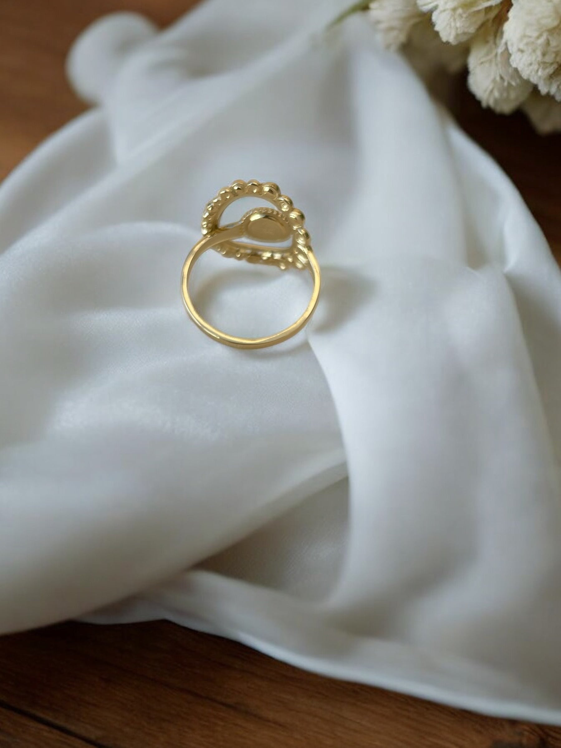 Bague fine ajourée motifs tourbillon Rklisa