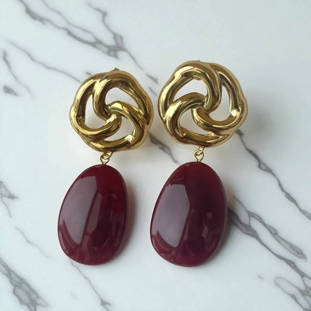 Boucles d'oreilles pendantes- bohm