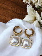 Boucles d'oreilles créoles strass