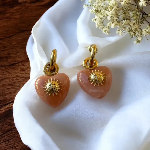 Boucles d'oreilles pendantes types créoles