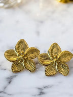 boucles d'oreilles fleur