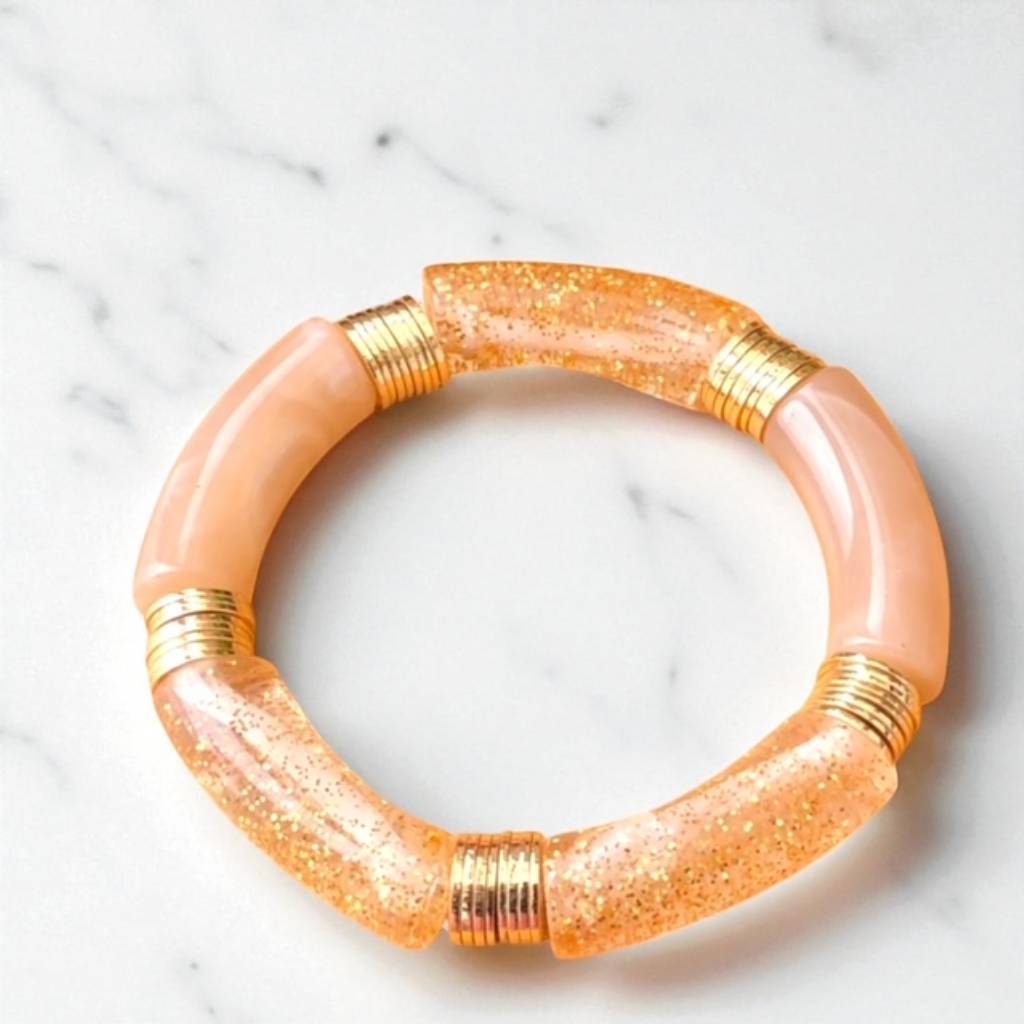 Bracelet en tubes acryliques Paloma