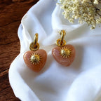 Boucles d'oreilles pendantes types créoles