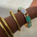 Jonc émaillé vert menthe