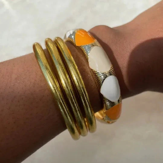 Jonc émaillé orange