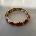 Jonc émaillé rouge