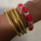 Jonc émaillé rouge