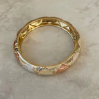 Jonc émaillé marron clair