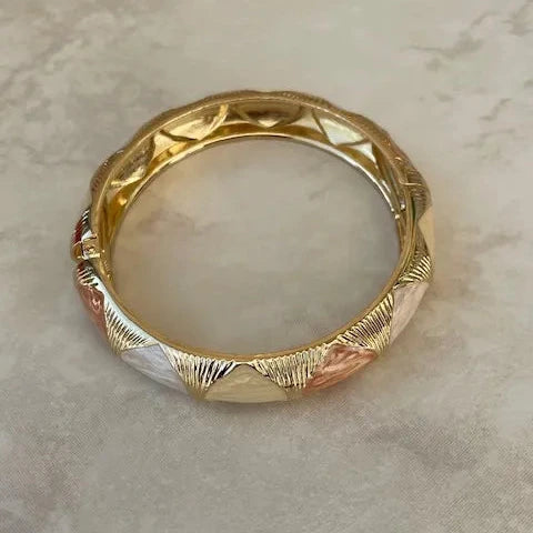 Jonc émaillé marron clair