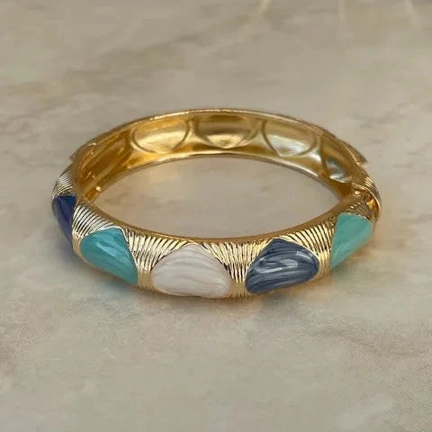 Jonc émaillé bleu clair