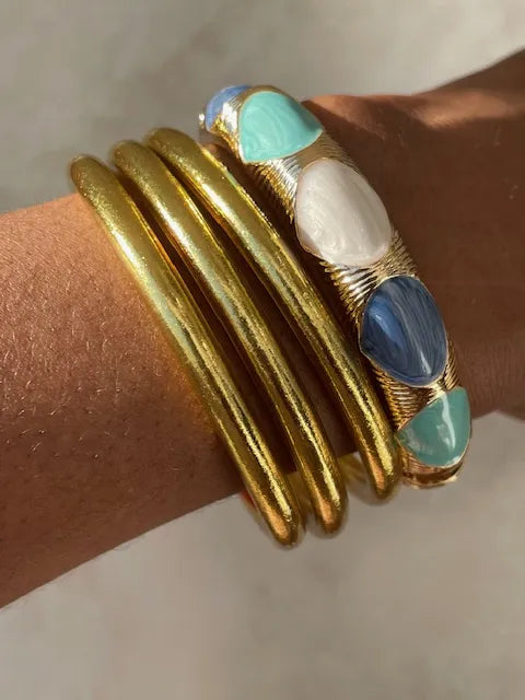 Jonc émaillé bleu clair