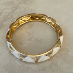 Jonc émaillé blanc