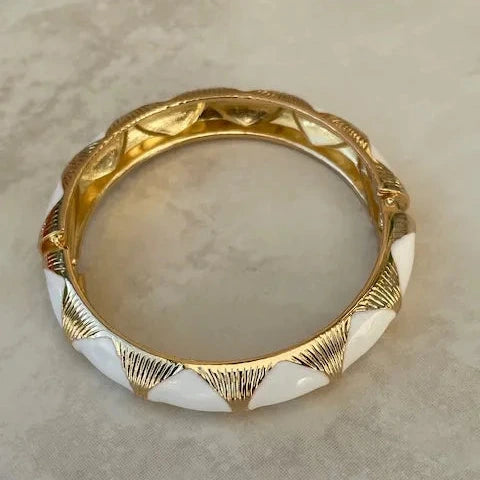 Jonc émaillé blanc