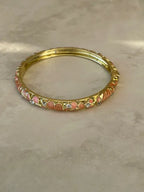 Jonc doré émaillé coloré Tia avec strass