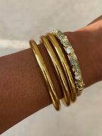 Jonc doré émaillé coloré Tia avec strass