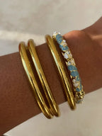 Jonc doré émaillé coloré Tia avec strass