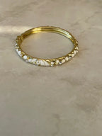 Jonc doré émaillé coloré Tia avec strass